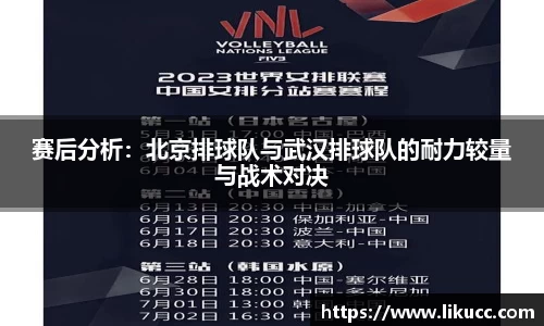赛后分析:北京排球队与武汉排球队的耐力较量与战术对决